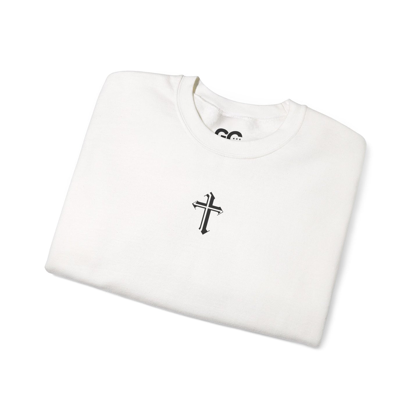 Jesus Cross Crewneck Sweatshirt — Modern Sleek "Follow the Cross" Design