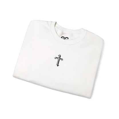 Jesus Cross Crewneck Sweatshirt — Modern Sleek "Follow the Cross" Design