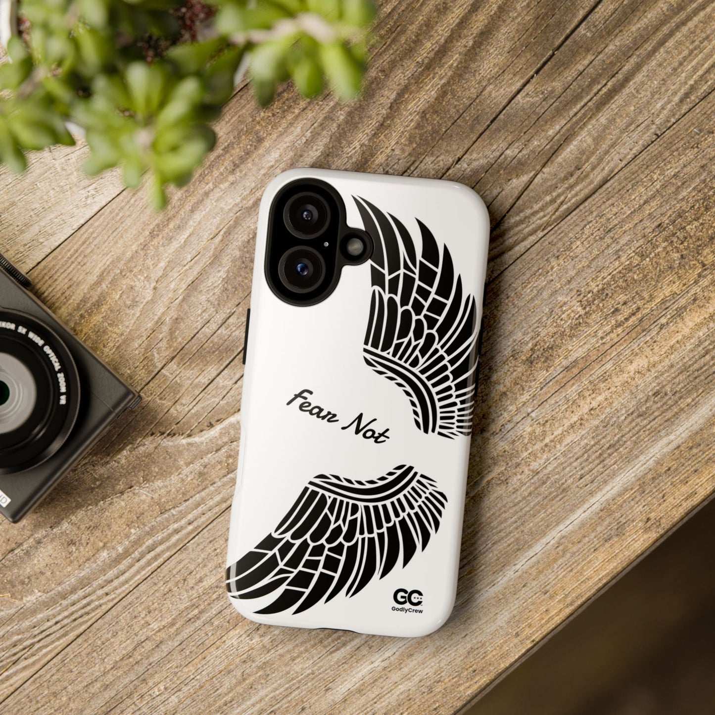 Phone Case — "Fear Not" Angel Wings Protective Cover