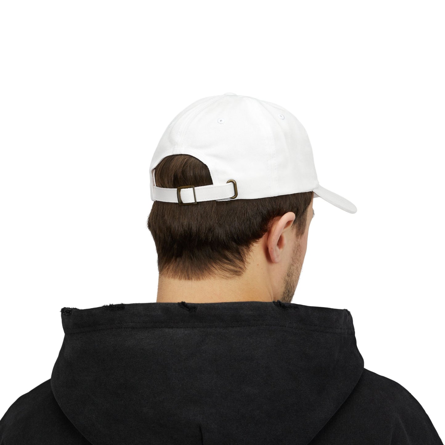 Classic Dad Cap - Godly Crew, Adjustable White Hat for Fathers, Gift for Dad, Casual Wear, Father’s Day Cap, Trendy Dad Accessory