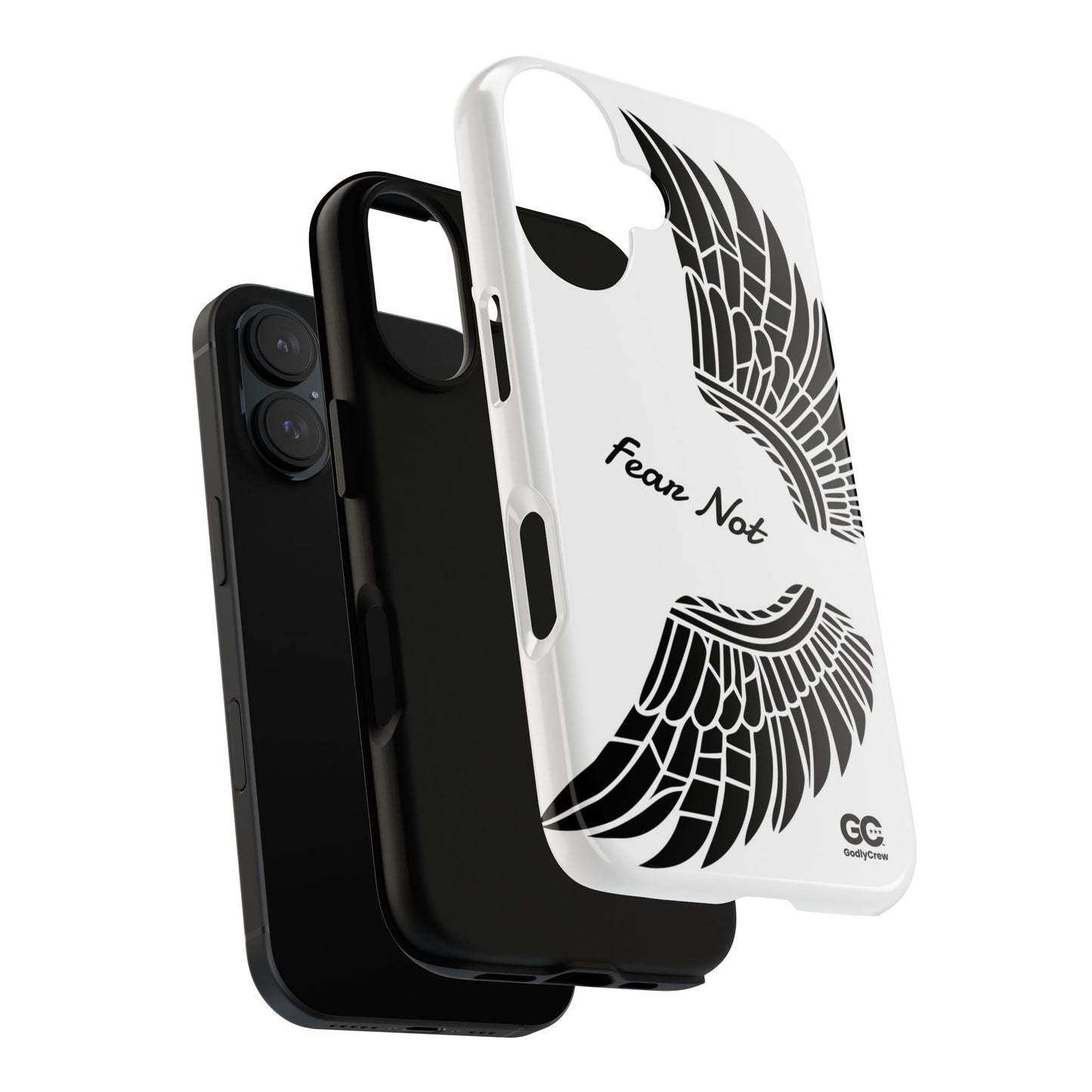 Phone Case — "Fear Not" Angel Wings Protective Cover