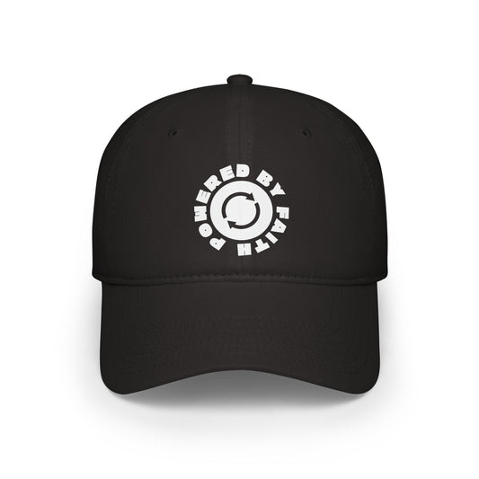 Powered By God, Low Profile Baseball Cap - Casual Style, Perfect for Outdoor Activities, Gift for Sports Enthusiasts, Everyday Wear, Summer Essentials