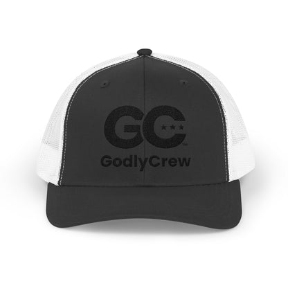 GodlyCrew Snapback Trucker Cap — GC Logo Mesh Baseball Hat