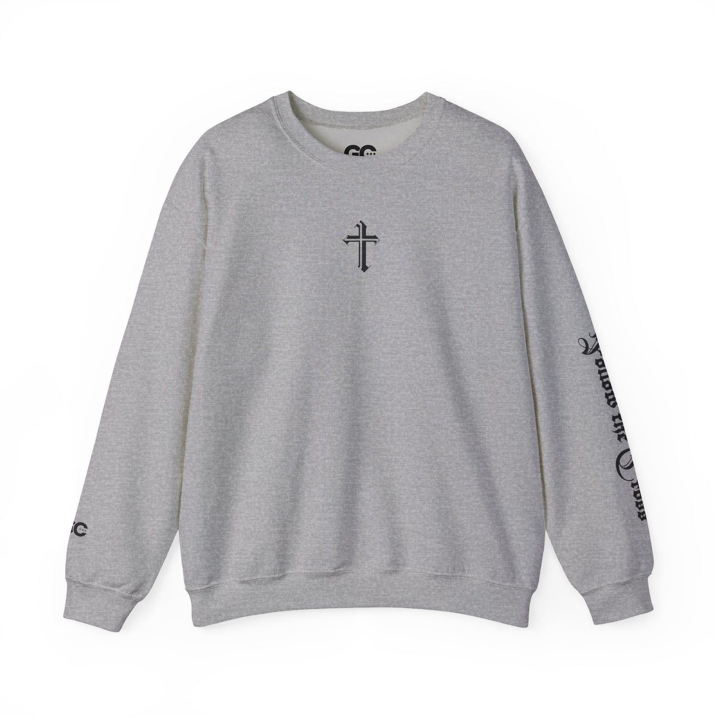Jesus Cross Crewneck Sweatshirt — Modern Sleek "Follow the Cross" Design