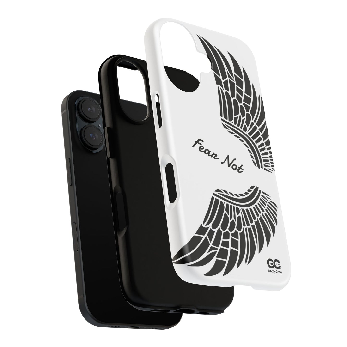Phone Case — "Fear Not" Angel Wings Protective Cover