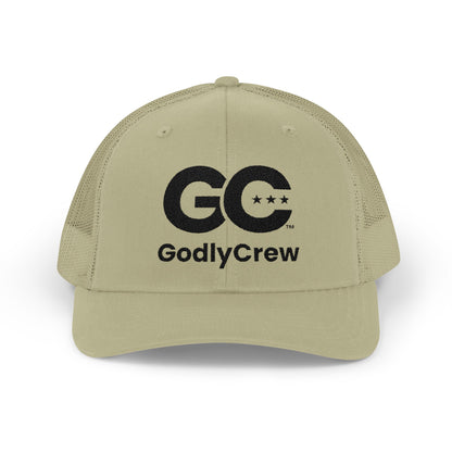 GodlyCrew Snapback Trucker Cap — GC Logo Mesh Baseball Hat