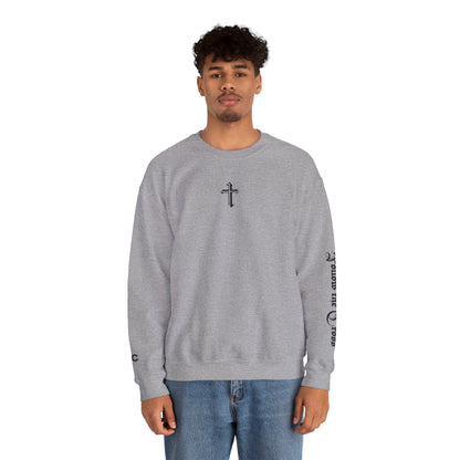 Jesus Cross Crewneck Sweatshirt — Modern Sleek "Follow the Cross" Design