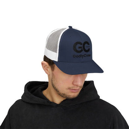 GodlyCrew Snapback Trucker Cap — GC Logo Mesh Baseball Hat