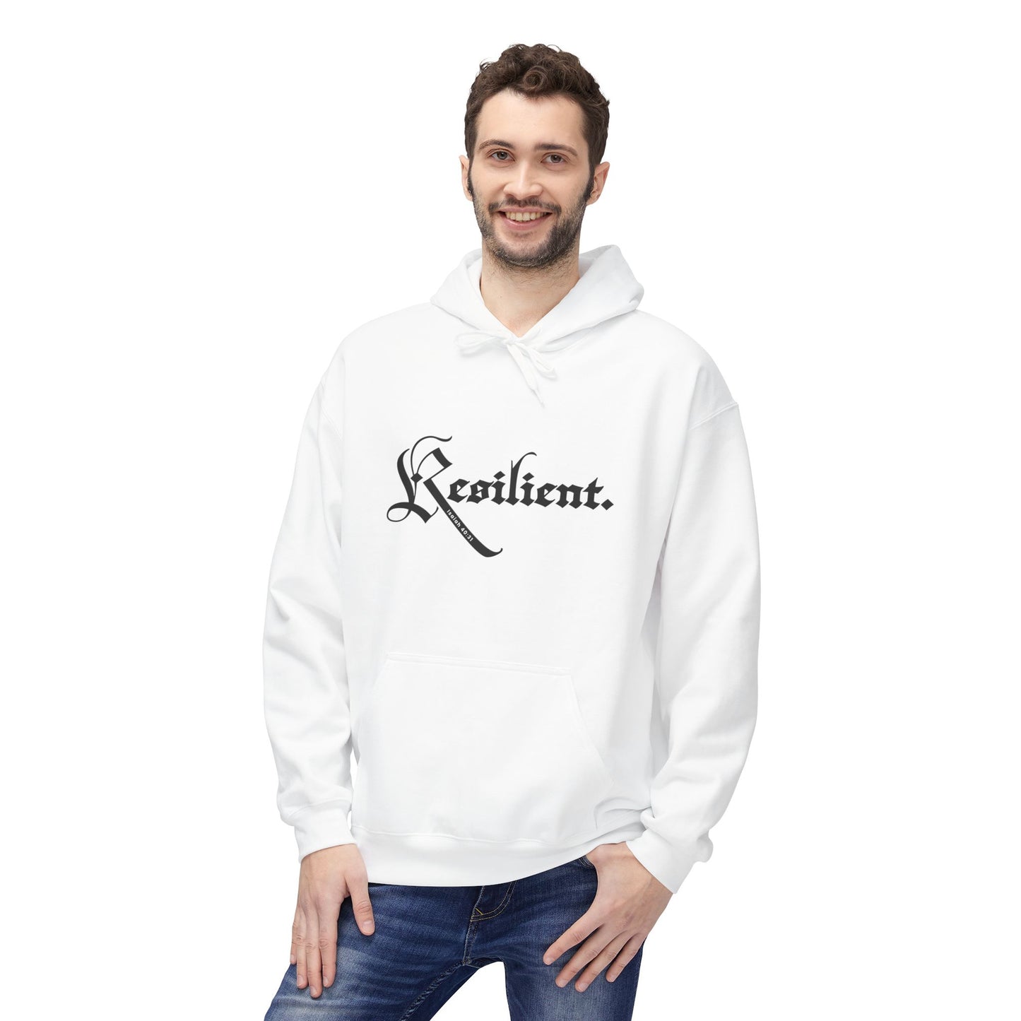 Resilient Faith Hoodie — Bold Simple Christian Faith Pullover