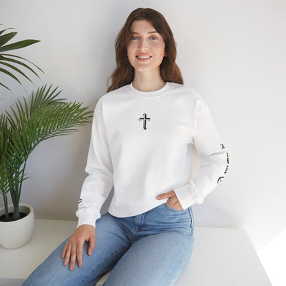 Jesus Cross Crewneck Sweatshirt — Modern Sleek "Follow the Cross" Design