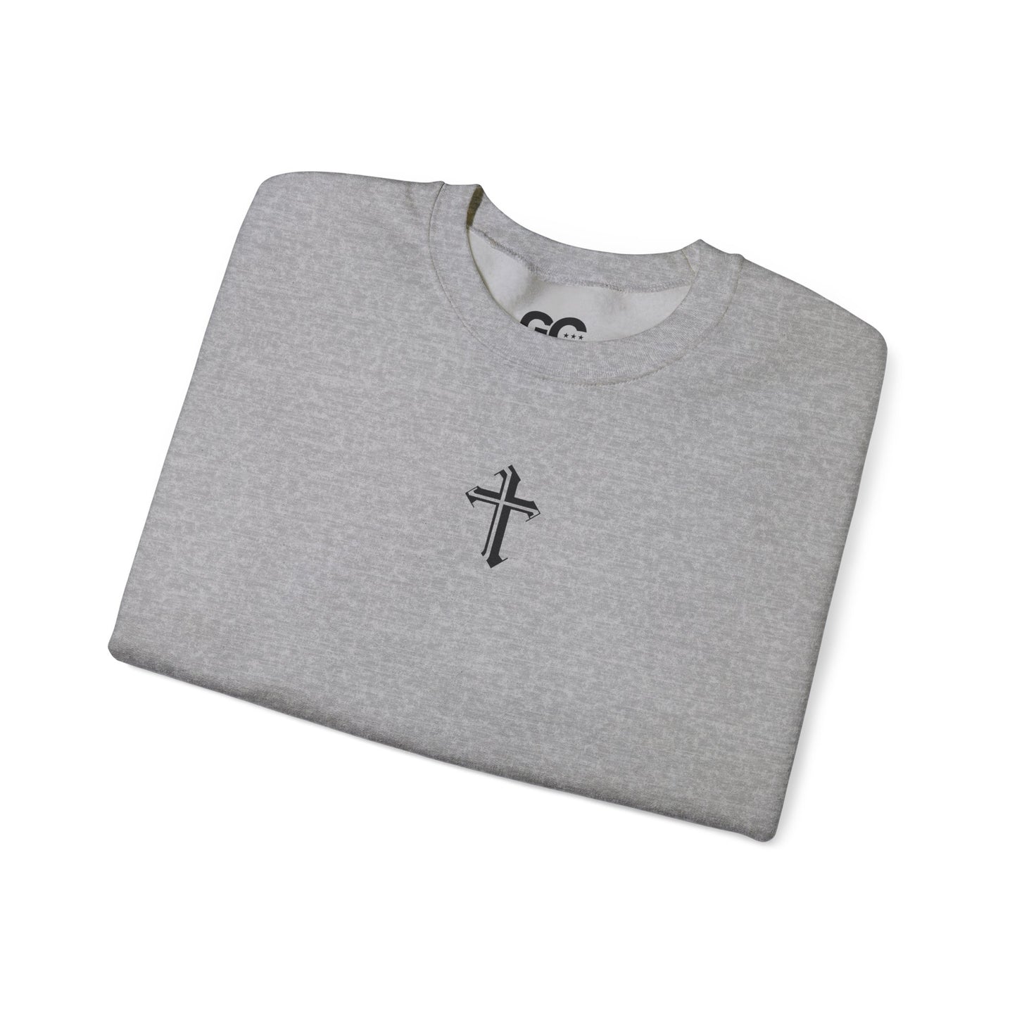 Jesus Cross Crewneck Sweatshirt — Modern Sleek "Follow the Cross" Design