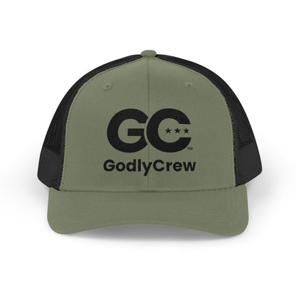 GodlyCrew Snapback Trucker Cap — GC Logo Mesh Baseball Hat