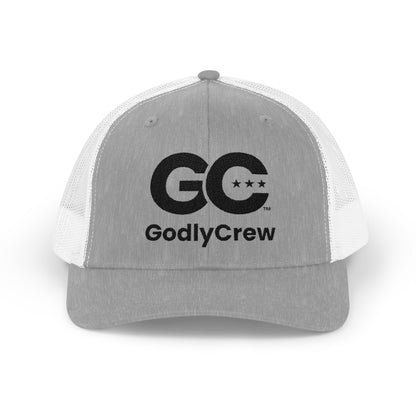 GodlyCrew Snapback Trucker Cap — GC Logo Mesh Baseball Hat