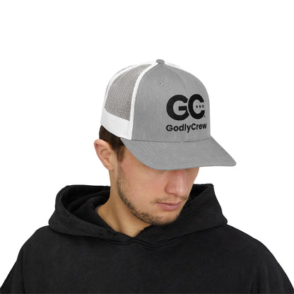GodlyCrew Snapback Trucker Cap — GC Logo Mesh Baseball Hat
