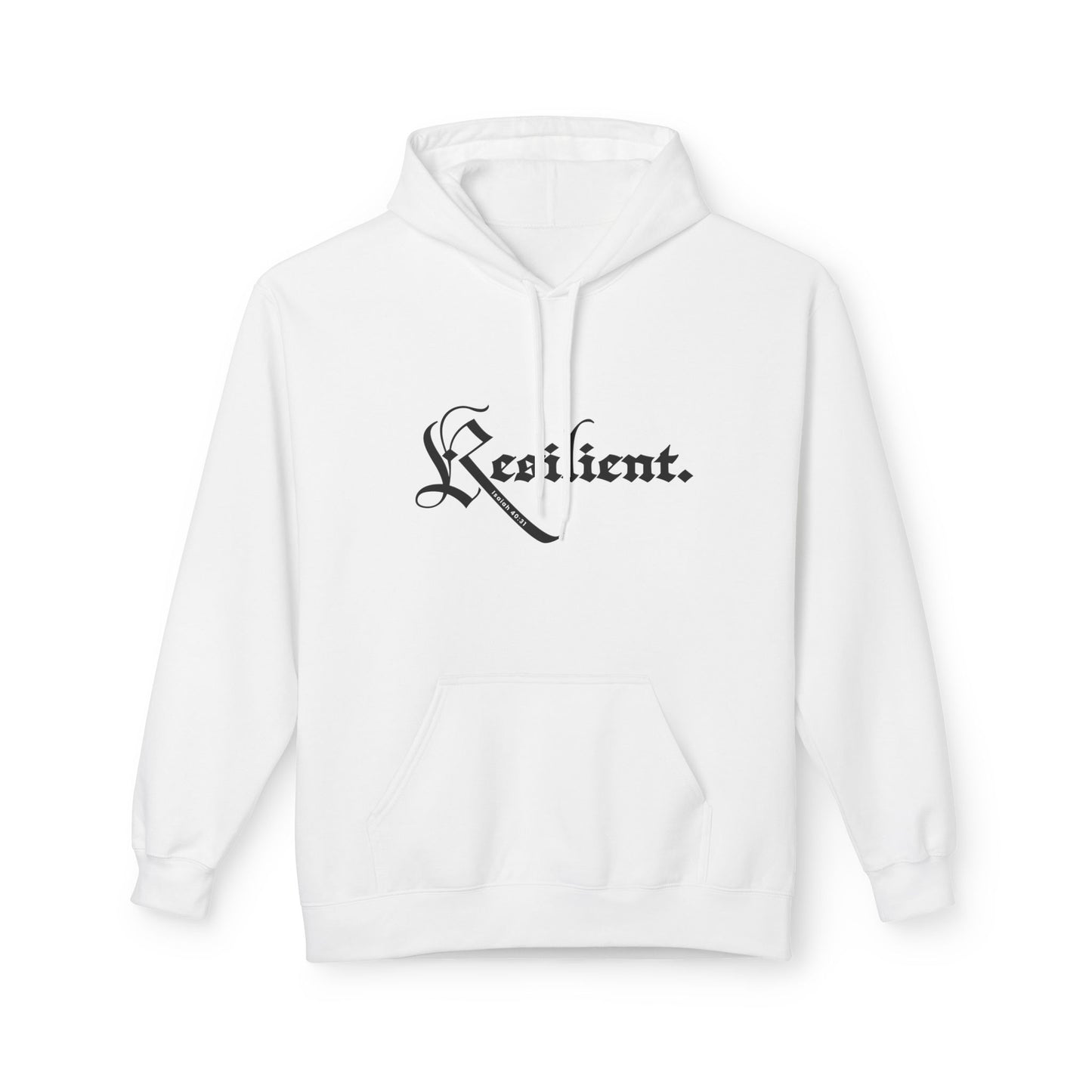 Resilient Faith Hoodie — Bold Simple Christian Faith Pullover