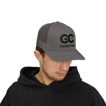 GodlyCrew Snapback Trucker Cap — GC Logo Mesh Baseball Hat