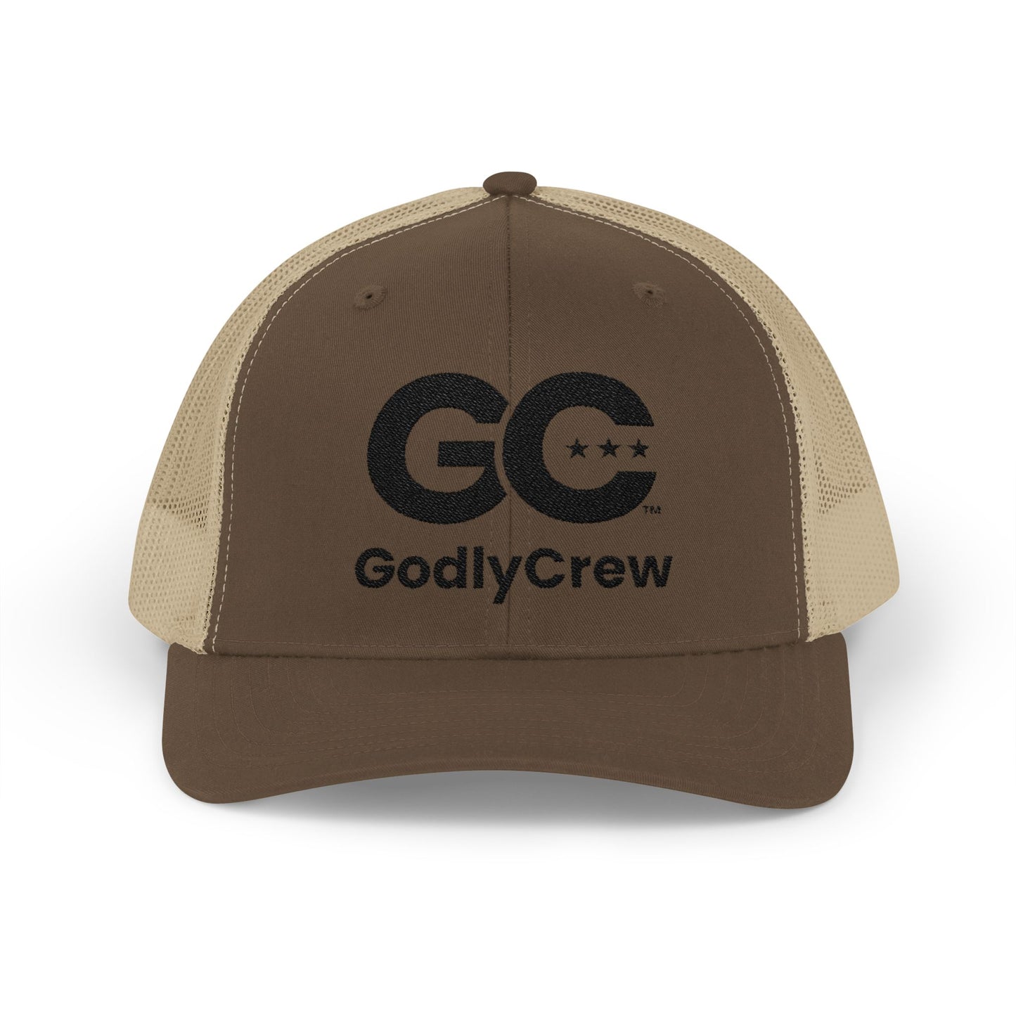 GodlyCrew Snapback Trucker Cap — GC Logo Mesh Baseball Hat