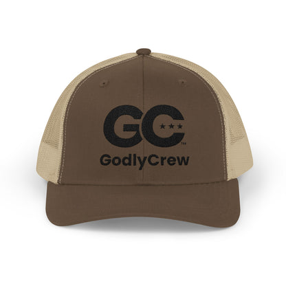 GodlyCrew Snapback Trucker Cap — GC Logo Mesh Baseball Hat