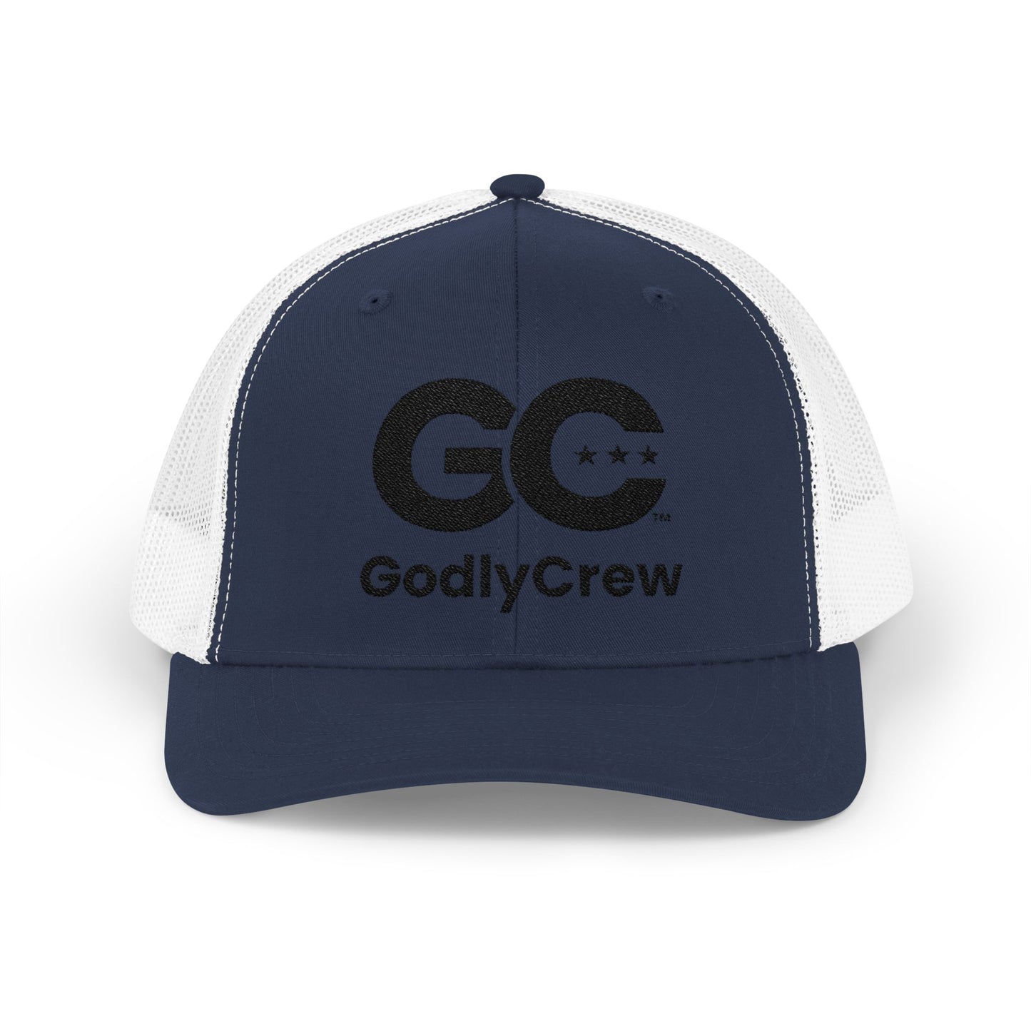 GodlyCrew Snapback Trucker Cap — GC Logo Mesh Baseball Hat